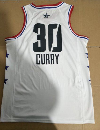 30 Curry 2019 All stars game jersey white